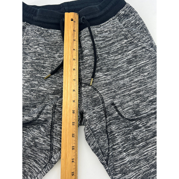 Athletic Shorts Mens Small Black Gray Drawstring Sportswear Loungewear Active - Picture 7 of 8